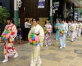 Flowery women's parade of Gion festival, Kyoto Japan