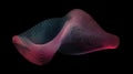 A flowing, abstract background of red and blue lights, showcasing an elegant and hypnotic pattern with a gradient design