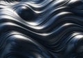 Flowing abstract design with smooth, metallic-like waves. The Royalty Free Stock Photo