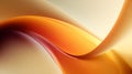 Flowing abstract orange wave background design Royalty Free Stock Photo
