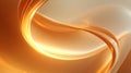 Flowing abstract orange wave background design Royalty Free Stock Photo
