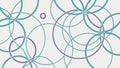 Flowing Abstract Pattern of Overlapping Circular Lines, vector design Generative AI Royalty Free Stock Photo