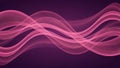 Flowing abstract pink and purple waves of light create a dynamic and ethereal background pattern with subtle texture Royalty Free Stock Photo