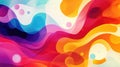 Flowing abstract shape background with vibrant color gradients Royalty Free Stock Photo