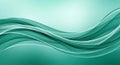Flowing Abstract Teal Green Waves with Gradient Background image photo Royalty Free Stock Photo