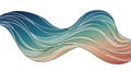 Flowing abstract wave design featuring a dynamic pattern of smooth, undulating Royalty Free Stock Photo