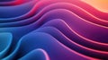 Flowing abstract waves creating dynamic vibrant gradient background Royalty Free Stock Photo