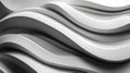 Flowing abstract white and gray wave pattern background Royalty Free Stock Photo