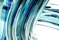 Flowing aqua glass