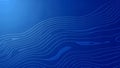 Flowing Blue Currents: Abstract Topographic Lines on a Serene Gradient Background Royalty Free Stock Photo