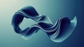 Flowing blue fabric waves creating abstract background design Royalty Free Stock Photo