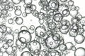Flowing bubbles in overlaay Royalty Free Stock Photo