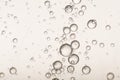 Flowing champagne bubbles Royalty Free Stock Photo