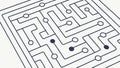 Flowing Circuit Board Lines Abstract Pattern, vector design Generative AI Royalty Free Stock Photo