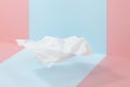 Flowing cloth, abstract color background, 3d rendering Royalty Free Stock Photo