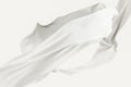 Flowing cloth, white color background, 3d rendering