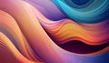 Flowing curved lines generating vibrant, energetic abstract design pattern Royalty Free Stock Photo