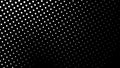 Flowing dots particles wave pattern white light isolated on black background Royalty Free Stock Photo