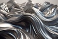 Smooth Silver Waves: A Modern Minimalist Blend in Unique Industrial Desig