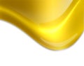 Flowing golden drop Royalty Free Stock Photo