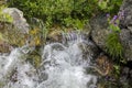 Flowing river Lake Hemsila in Hemsedal, Viken, Buskerud, Norway Royalty Free Stock Photo