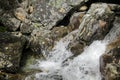 Flowing river Lake Hemsila in Hemsedal, Viken, Buskerud, Norway Royalty Free Stock Photo