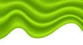 Flowing green waves create an abstract pattern, resembling smooth, undulating fabric Royalty Free Stock Photo