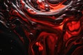 Flowing hot liquid steel background texture created with generative AI technology Royalty Free Stock Photo