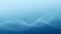 Flowing Light Blue Digital Waves on Blue Background Royalty Free Stock Photo