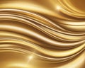 Flowing liquid gold abstract background with bright highlights and smooth waves creating a sense of opulence and elegance for Royalty Free Stock Photo