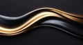 Flowing metallic abstract background Royalty Free Stock Photo