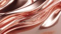 Flowing metallic copper satin texture abstract Royalty Free Stock Photo