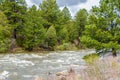 Flowing mountain water Royalty Free Stock Photo