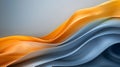 Flowing, multicolored waves of varying transparency create an abstract composition. Royalty Free Stock Photo