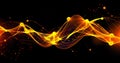 flowing neural network, with glowing nodes connecting and disconnecting