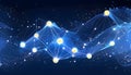 flowing neural network, with glowing nodes connecting and disconnecting