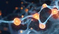 flowing neural network, with glowing nodes connecting and disconnecting