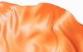 Flowing orange cloth background, 3d rendering