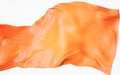 Flowing orange cloth background, 3d rendering