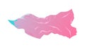 Flowing Pink and Blue Gradient Ribbon, Abstract Fluid Element, vector design Generative AI Royalty Free Stock Photo