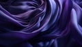 Flowing purple silk curtain adds elegance to abstract textured backdrop generated by AI Royalty Free Stock Photo