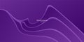 Flowing purple waves creating abstract presentation background