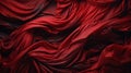 Flowing red fabric abstract and shiny Royalty Free Stock Photo