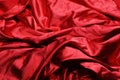 Flowing red fabric Royalty Free Stock Photo