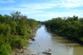 Flowing River through Levees