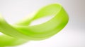 Flowing shapes in emerald and lime green create a smooth digital feel, showcasing layered abstract depth, Generated AI