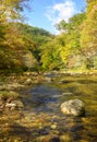 Flowing Stream Through North Carolina Mountains Royalty Free Stock Photo