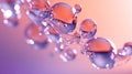 Flowing water with air bubbles. Generative AI. Illustration for banner, poster, cover, brochure or presentation Royalty Free Stock Photo