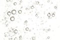 Flowing water, large and small bubbles. Royalty Free Stock Photo