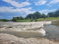 Flowing water over rocks Royalty Free Stock Photo